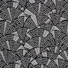 Badpakstof abstract grafisch patroon – zwart/wit,  thumbnail number 1