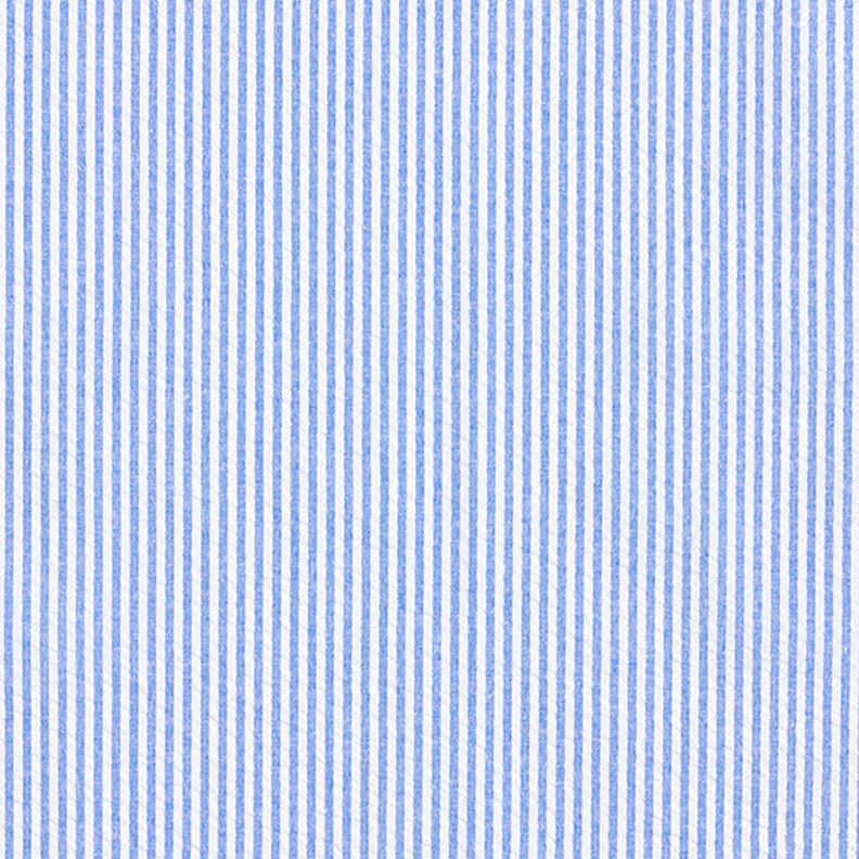 Seersucker Katoenmix strepen – koningsblauw/ecru,  image number 1