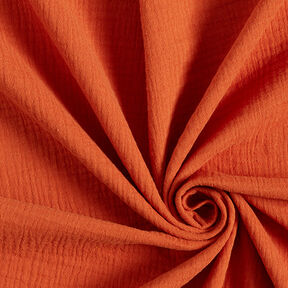 Mousseline/dubbel gehaakte stoffen – terracotta, 