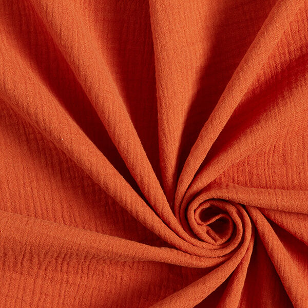 Mousseline/dubbel gehaakte stoffen – terracotta,  image number 1