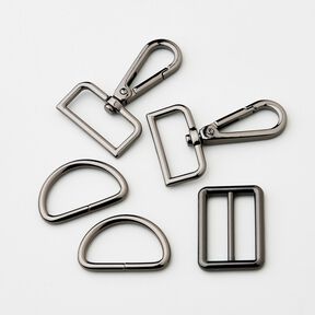 Tassen toebehoren Set [ 5-delig | 32 mm] &ndash; anthraciet, 