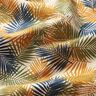 Katoenen stof Cretonne Palmbladeren – lichtbeige/blauw,  thumbnail number 2