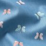 GOTS Katoenpopeline Vlinders – stralend blauw,  thumbnail number 2