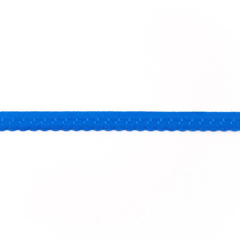 Elastische boordstrook Kant [12 mm] – koningsblauw,  image number 1