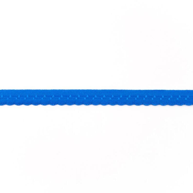 Elastische boordstrook Kant [12 mm] – koningsblauw,  image number 1