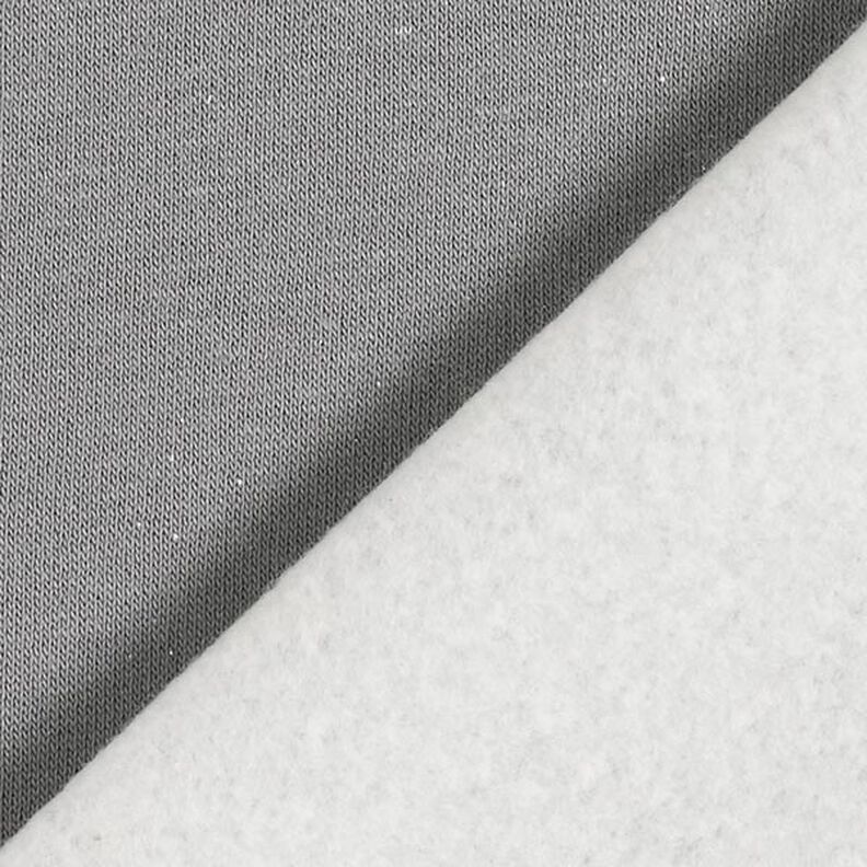 Sweatshirt geruwd Effen Lurex – donkergrijs/zilver,  image number 4