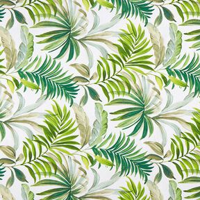 Decostof Canvas exotische bladeren – groen/wit, 