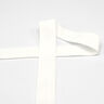 Elastisch bandje (rubberen vouw) mat [20 mm] – wit,  thumbnail number 1