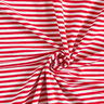 Katoenjersey smalle strepen – rood/wit,  thumbnail number 1