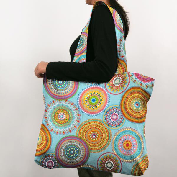 Outdoorstof Canvas Mandalas – turkoois,  image number 6