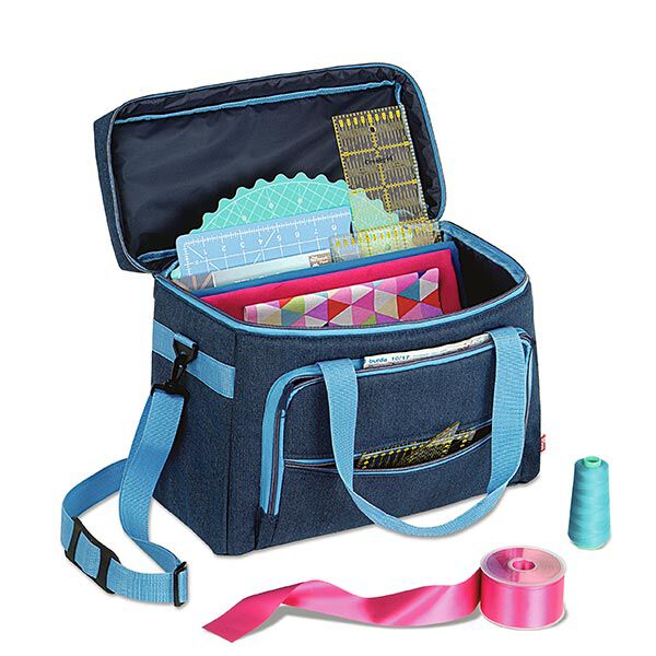 Naaimachine-tas | PRYM - jeans/turquoise,  image number 1