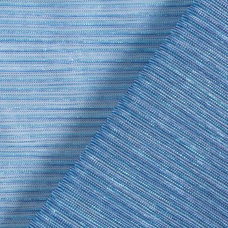 Transparante plissé glitterstrepen – blauw,  image number 4