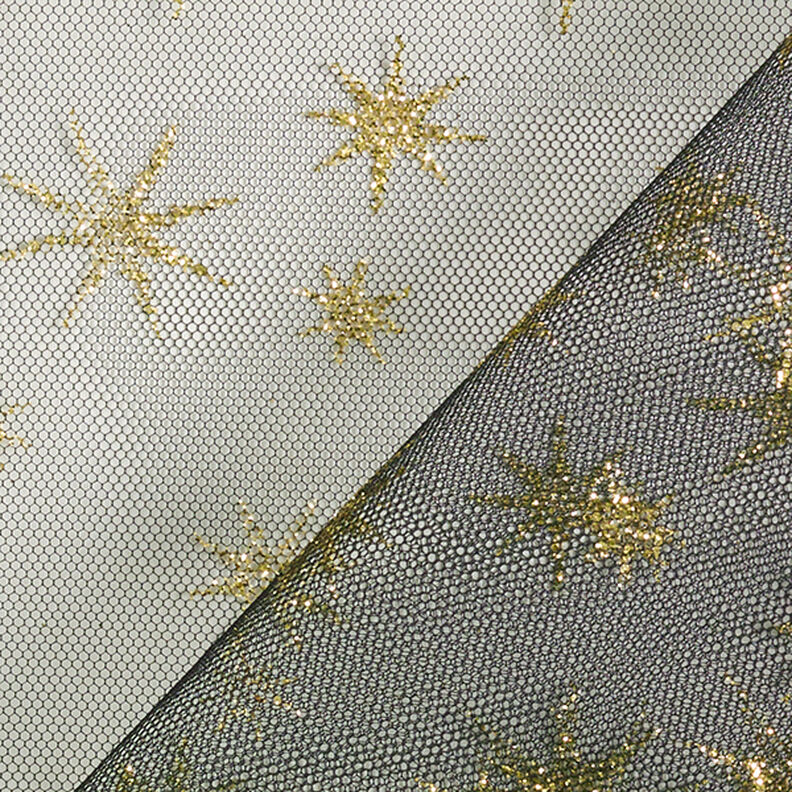 Tule glittersterren – zwart/goud,  image number 4
