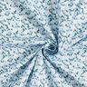 Biologisch katoenpopeline delicate bloemen – hemelsblauw,  thumbnail number 3