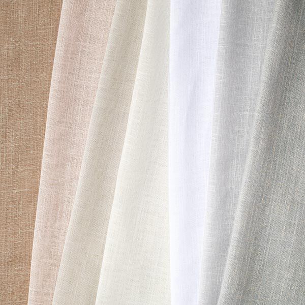 Gordijnstof voile linnenlook 300 cm – natuur,  image number 4