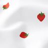 Katoenpopeline Aardbeien – wit,  thumbnail number 2