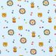 Katoenjersey Party-jungledieren – lichtblauw,  thumbnail number 1