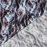 LENZING™ ECOVERO™ viscosestof dieren digitale print – zwart blauw/ijsblauw,  thumbnail number 4