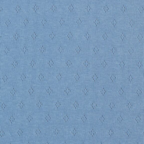 Fijngebreide jersey met gaatjesmotief – blauw, 