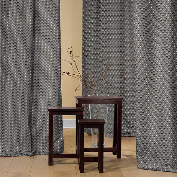 Decostof jacquard vakken – zwart, image number 5