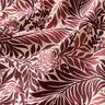 Decostof Half panama Bloemen en ranken – natuur/roodbruin,  thumbnail number 2