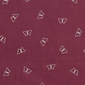 Babyrib glittervlinders – bordeauxrood, 