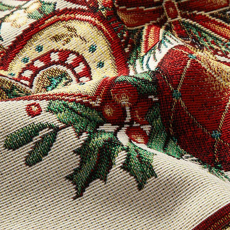 Decopaneel Gobelin Kerstdecoraties – karmijnrood, image number 2