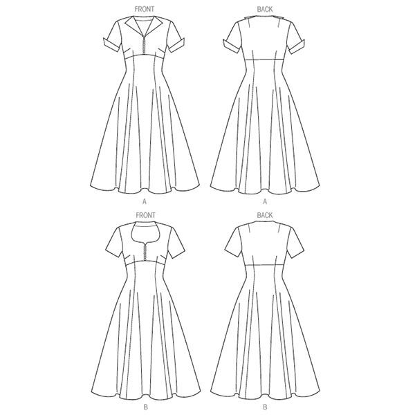 Vintage - jurk 1952, Butterick 6018|40 - 48, image number 8