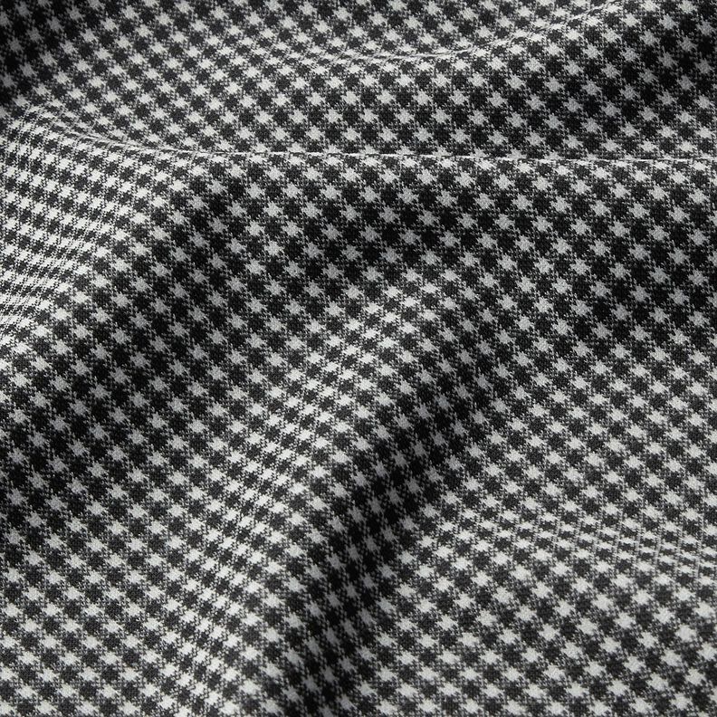 Gebreide jacquard met kleine pepitaruit – zwart/wit,  image number 2