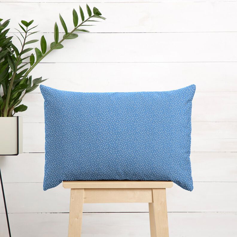 Katoenen stof Cretonne fijne stippen – blauw,  image number 6