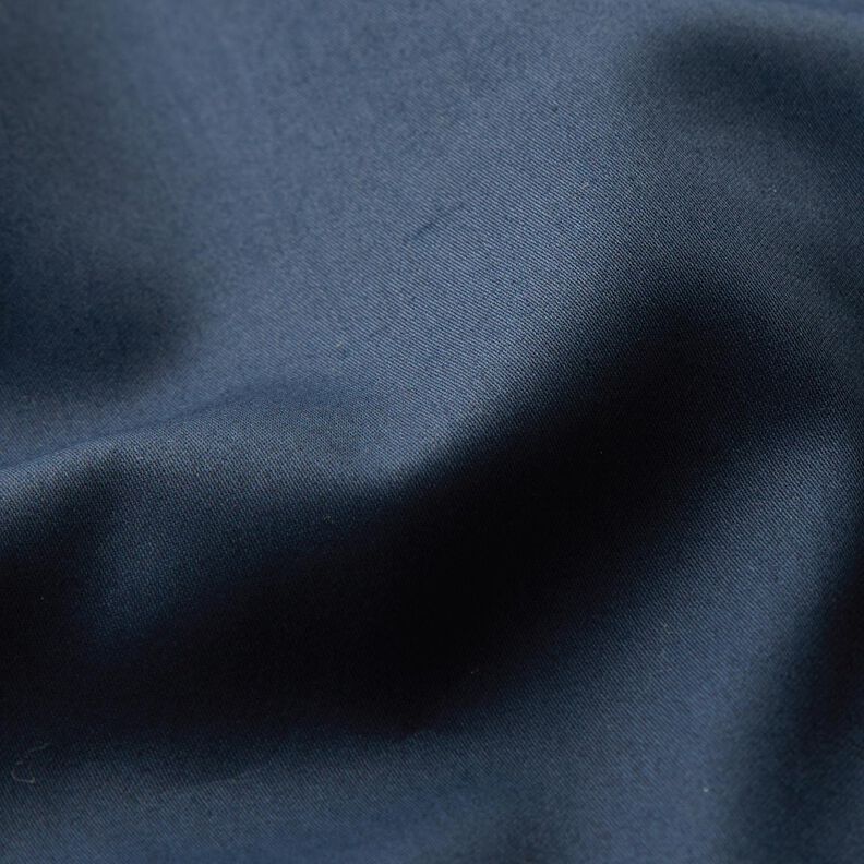 Katoensatijn Effen – zwart blauw,  image number 3