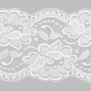 Elastische raschelkant – wit, 
