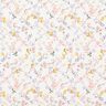 Katoenpopeline delicate bloemen – wit/lila,  thumbnail number 1