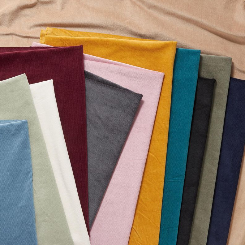 Fijnrib Stretch – zwart, image number 5