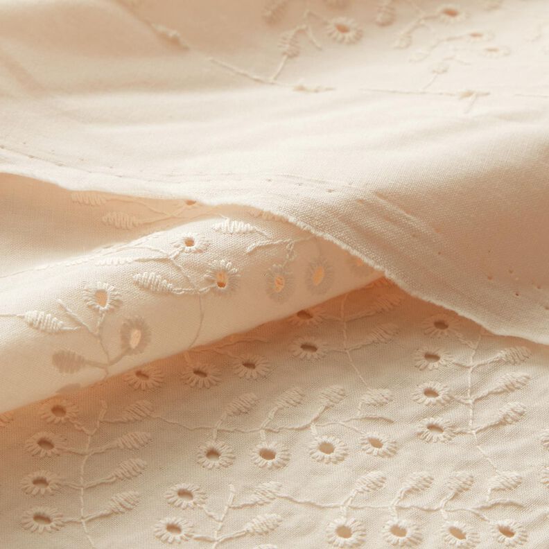 Batist Los borduursel Bladerranken – creme,  image number 5