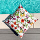 Outdoorstof Canvas Bloesems en vlinders – wit/lila,  thumbnail number 6