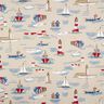 Decostof Half panama Boten – blauw/rood,  thumbnail number 1