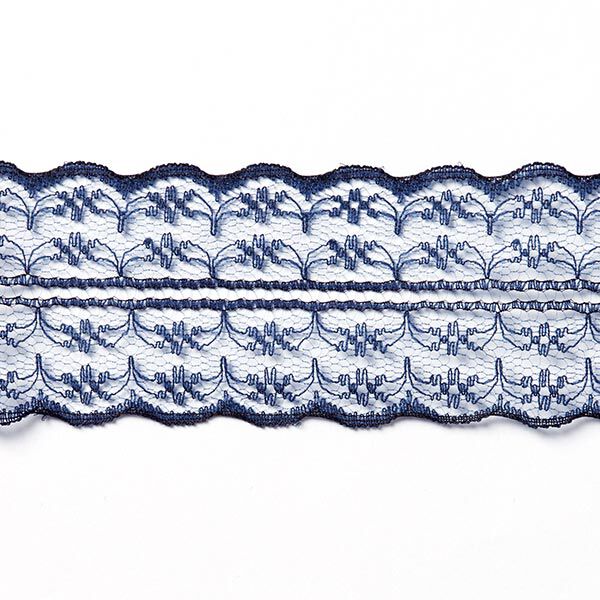 Voile -kant boordband [48 mm] - marineblauw,  image number 1