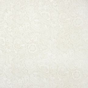 Decostof Half panama Gebloemde paisley – natuur/wit, 