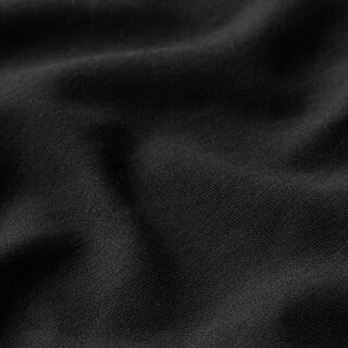GOTS Interlock Jersey effen – zwart, 