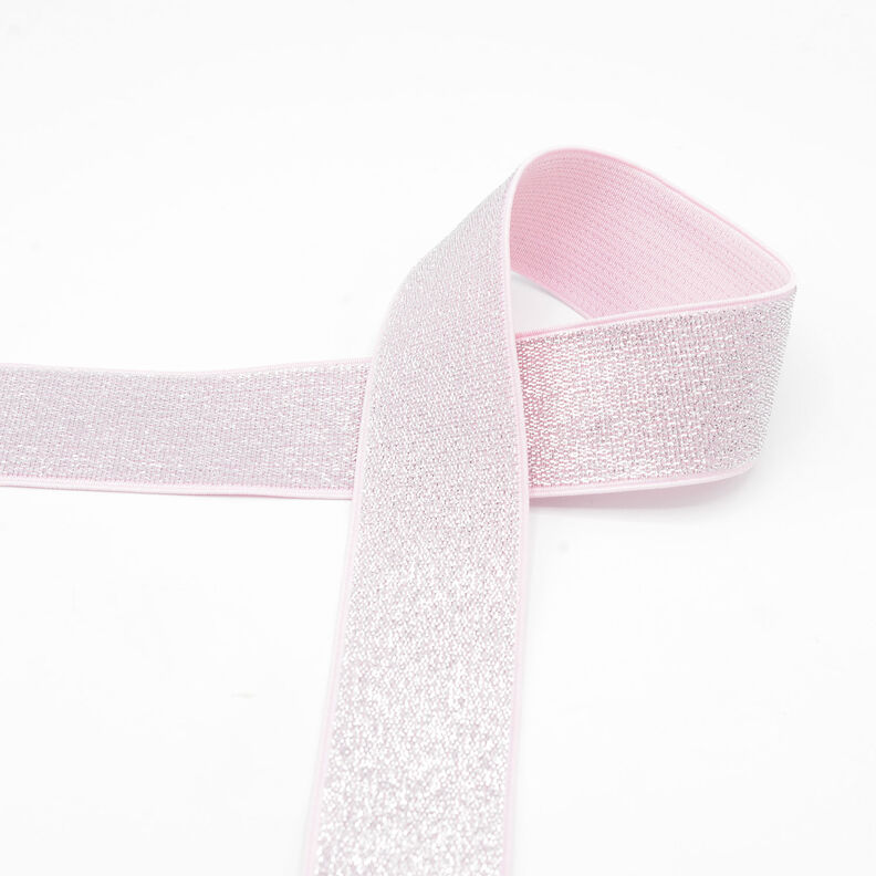 Elastiek metallic [40 mm] – roze,  image number 1