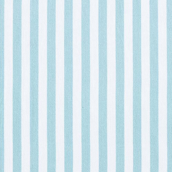 Decostof Half panama Lengtestrepen – aquablauw/wit,  image number 1