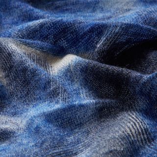 Fijngebreide batik opgeruwd – marineblauw/nachtblauw, 
