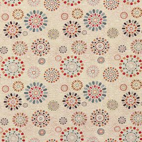 Decostof Gobelin Mandala‘s – lichtbeige/roze, 