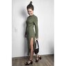 Ribjersey effen – olijf,  thumbnail number 7