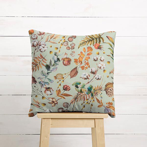 Decostof half panama gedroogde planten gerecycled – mint,  image number 8