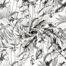Viscose-linnen-mix Tropische planten – ecru/zwart,  thumbnail number 3