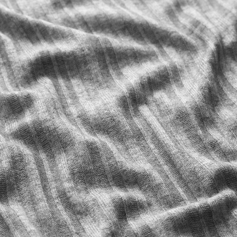Geribde tricot melange – lichtgrijs, image number 2