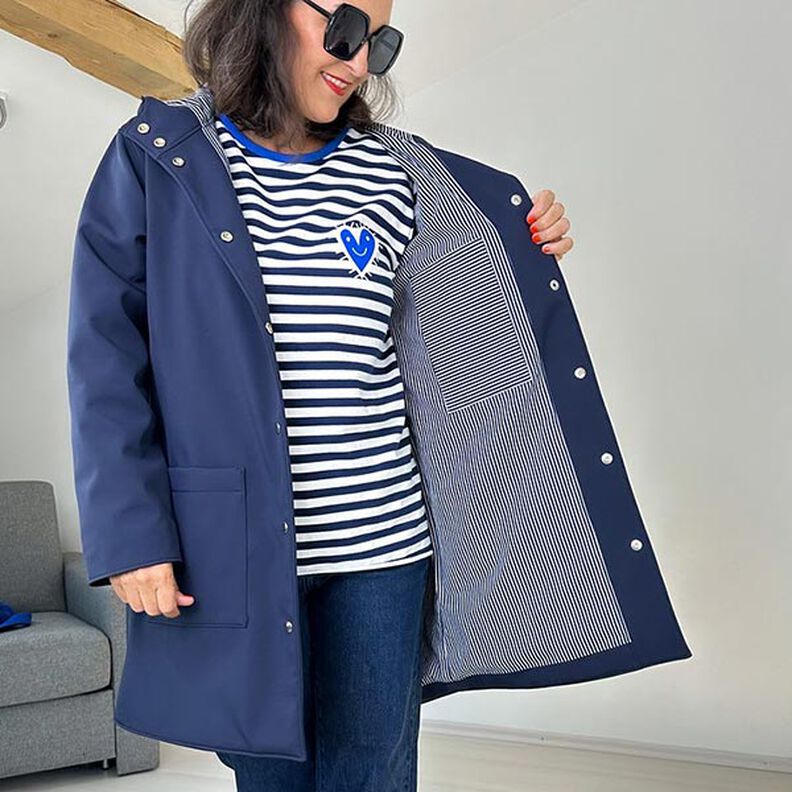 FRAU KARO - gevoerde parka met capuchon en opgestikte zakken, Studio Schnittreif  | XS -  XXL,  image number 12