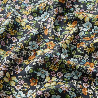 Voeringstof Millefleurs – nachtblauw, 